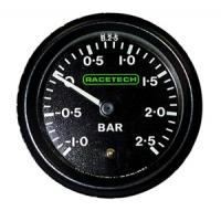 RACETECH mechanický ukazatel tlaku - turbo (-1,0 - +2,5)