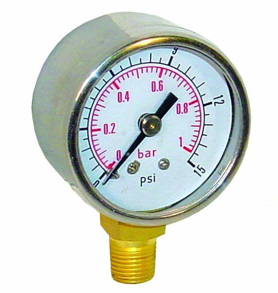 Průběžný ukazatel tlaku paliva 15 psi - 1 bar